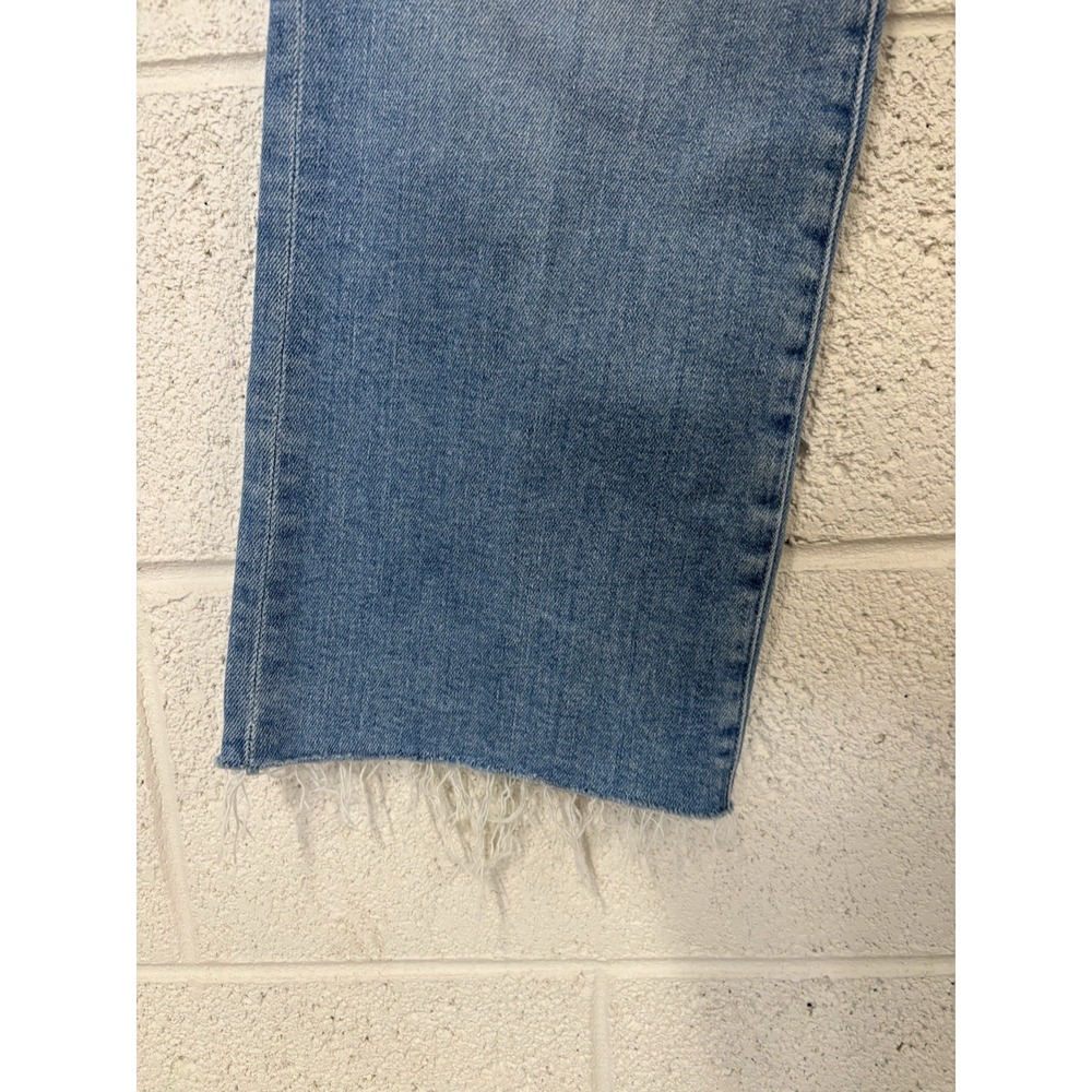 MOTHER The Kick It Ankle Fray Jeans Women's Size 29 Retail $278 - Picture 5 of 7